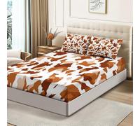 Abstract Modern Color Blocks Multicolor Printed Fitted Sheets for King (71" x 79") Size Bed,Microfiber Fitted Bed Sheets,Soft Breathable Fade Resistant Bedding with Extra Deep Pocket