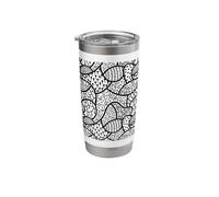 Abstract Modern Doodle Art Design Stainless Steel Insulated Tumbler