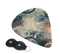 Abstract Modern Guitar Picks 6-Pack - Pick Set (0.46mm / 0.71mm / 0.96mm) Suitable For Guitar And Ukulele Playing