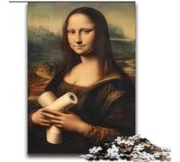 Abstract Mona Lisa 2000 Piece Jigsaw Puzzle for Adults And Teenagers, Learning Educational Toys Family Games Suitable for Desktop Decoration (70x100cm)