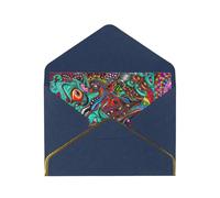 Abstract Monster Thank You Card Envelope 4x6 Inch Wedding Baby Shower Thank You Bride Shower Business Birthday.