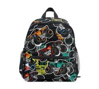 Abstract Monster Truck Car Toddler Backpack Preschool Rucksack Boys Girls Kids Kindergarten School Bag