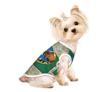 Abstract Montana Flag Map03 Print Dog Shirt Summer Pet T-Shirts Stretchy Cats Dogs Tee Shirt Sleeveless Tank Top Dog Vest
