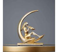 Abstract Moon Goddess Character Creativity Statue Sculpture Figurine Room Decor Resin Crafts Ornament Gifts Personalized Wine Cabinet Villa Living Room Porch Wine Cabinet Decoration (Size : B)