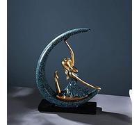 Abstract Moon Goddess Character Creativity Statue Sculpture Figurine Room Decor Resin Crafts Ornament Gifts Personalized Wine Cabinet Villa Living Room Porch Wine Cabinet Decoration (Size : D)