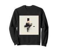 Abstract Moon Landscape Geometric Art Sweatshirt