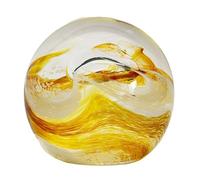 Abstract Mooncrystal Gold Paperweight