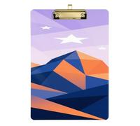 Abstract Mountain Artist Clip Board Standard Hole for First Year Teacher Must Haves Tablas para escribir Size 9 x 12