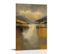 Abstract Mountain Lake Sunrise Landscape Poster Canvas Print Art Modern Contemporary Elegant Wall Art Painting Home Decor For Living Room Bedroom Print Photo Art Painting Canvas Home Decorative Bedroo