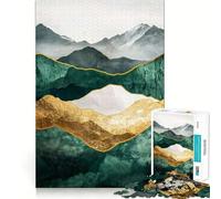 Abstract Mountain Landscape Jigsaw Puzzles 1000 Pieces for Teenagers Sharp Logic Stress Less Family Pastime Furniture Decor (50x75cm)