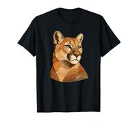 Abstract Mountain Lion Cougar Wildlife Nature T-Shirt
