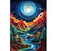 Abstract Mountain River Puzzles 1314 for Adults,jigsaw puzzles for adults 1314 Pieces Puzzle Home Challenging Educational Games Home Decoration puzzle Gifts