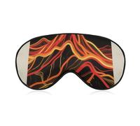 Abstract Mountain Sleep Mask for Women Men, Soft Eye Mask with Adjustable Strap for Sleeping, Light Blocking Travel Blindfold for Nap Comfortable Eye Cover for Home Office