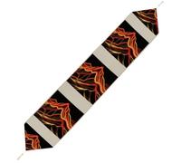 Abstract Mountain Table Runner for Dining Table, Short Plush Runners Washable & Durable Tablerunner Modern Home Decor for Wedding, Kitchen, Holiday 178*33cm