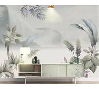 Abstract Mountain Waterfall River Plant 3D Wallpaper Premium Textured Silk Study Dining Living Room Bedroom Sofa TV Wall Easy Install-350cm×256cm