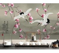 Abstract Mountains Flowers Branches Birds 3D Wallpaper Luxury Home Dining Decor Paste Sofa Living Room The Wall for Bedroom Mural-200cm×140cm