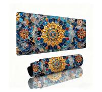Abstract Mouse Mat Flower Mouse Pad Desk Mat 1200x600x3mm, Table Mats, Soft Smooth Surface and Anti-Slip Rubber Base, Improved Precision and Speed, Desk Accessories for Men PC, Laptop, Office 0B-515
