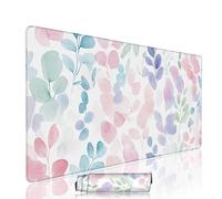 Abstract Mouse Mat Large Gaming Mouse Pad Grass Computer Keyboard Pads xxl 1000x400x3mm Waterproof Smooth Cloth Surface with Rubber Base Non-Slip Desk Matt with Stitched Edges for PC Laptop w-10641