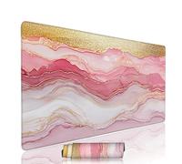Abstract Mouse Mat Large Gaming Mouse Pad Modern Computer Keyboard Pads xxl 1000x500x3mm Waterproof Smooth Cloth Surface with Rubber Base Non-Slip Desk Matt with Stitched Edges for PC Laptop w-7330