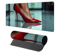Abstract Mouse Mat, Mouse Pad 800x300x3mm, Desk Mat Large, XXL Gaming Mousepad, Desk Accessories Keyboard Pad, Office Accessories Gaming Mousemat, for PC Laptop Office Large Mousemat, Red 5-3324