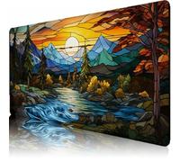 Abstract Mouse Pad 800 x 300 x 3 mm Extended Large Mouse Mat, Keyboard Mousemat, Desk Mat Workspace with Anti-Slip Base & Anti-Fray Edges, Waterproof Desk Accessories for Work (Landscape) L-x1233
