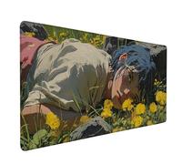 Abstract Mouse Pad Large 90x40cm, Woman Gaming Mouse Pad Waterproof Desk Mat with 3MM Stitched Edges, Non-Slip Rubber Base Mousepad Computer Accessories for Gaming, PC, Office, Home, Gifts -bby250962