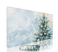 Abstract Mouse Pad Large Gaming Keyboard Pads 19.7x9.8x0.12 inch Computer Full Desk Mat Waterproof with Rubber Base Non-Slip xxl Tree Laptop Mat Gaming Accessories with Stitched Edges Office w-6518