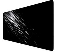 Abstract Mouse Pad XXL 120 x 60cm Large Mouse Mat, Non-Slip Desk Mat with Stitched Edge Improved Precision and Speed, Large Mousepad for Office/Home/Decor, Desk Accessories for Men (Black) c2179