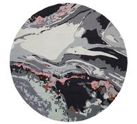 Abstract Multicolour Round Rug, Hand-Tufted Wool And Cotton Rug For Living Room & Bedroom Premier Housewares Multi 100cm diameter