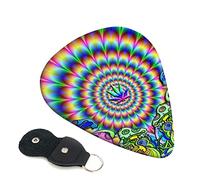 Abstract Mushroom Colorful Mandala Printed Guitar pick Guitar Plectrums for Acoustic Guitar Electric Guitar Bass Guitar - Guitar Accessories - 6 Pack 0.46mm