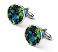 Abstract Music Notes Splashes Mens Cufflinks For Shirt Alloy Cuff Links Business Wedding Groom