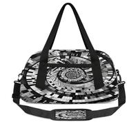 Abstract Music Piano Keys Kids Overnight Duffle Bags Boys Girls Teen Sports Gym Bag for Weekender Travel Gymnastics Dance Ballet