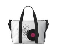Abstract Music Print Gym Bag for Women, Weekender Overnight Bag,Personal Item Bag, Shoulder Bag for Women Men,One Size