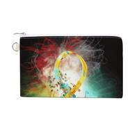 Abstract Music Symbol Coin Purse with Zipper Coin Wallet Coin Pouch Canvas Change Purse Pouch Zero Wallet Coin Bag