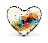 Abstract Music Themed Button Pin Design Your Own Personalized Pin Cute Button Badge Exquisite Heart Badge Fashion Brooch Metal Decorative Lapel Pins for Hat Clothes Backpack