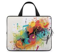 Abstract Music Themed Laptop Bag Durable Laptop Sleeve Water-Resistant Notebook Bag for Computer Or Tablet