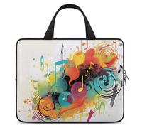Abstract Music Themed Laptop Bag Durable Laptop Sleeve Water-Resistant Notebook Bag for Computer Or Tablet