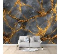 Abstract Natural Ore Marble Texture Wall Mural 250 x 175 cm Dark Grey, Large Non-Woven Photo Wallpaper for Living Room Bedroom & Office, Modern HD Feature Wall Art, Easy to Install Decor
