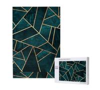 Abstract Nature Emerald Green,1000 Pieces Adults Puzzle Game Challenging Puzzles,Jigsaw Puzzles