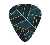Abstract Nature Emerald Green,12 Pcs Guitar Pick,3 Different Thickness Plectrums for Acoustic Guitar Bass Ukulele (0.46mm 0.96mm 0.71mm)