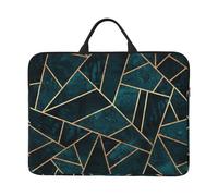 Abstract Nature Emerald Green, 14 Inch Laptop Sleeve, Notebook Bag Laptop Case Sleeve Briefcase with Handle