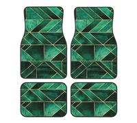 Abstract Nature - Emerald Green,Car Floor Mats Set of 4,Vehicle Floor Rugs Non-Slip Auto Foot Mats Car Accessories