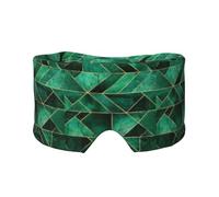 Abstract Nature - Emerald Green, Full Eye Covers Light Blocking Eye Mask Sleep Eye and Ear Muffs