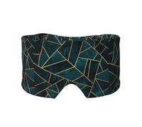 Abstract Nature Emerald Green, Full Eye Covers Light Blocking Eye Mask Sleep Eye and Ear Muffs