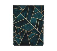 Abstract Nature Emerald Green, PU Leather Laptop Sleeve, Notebook Bag Laptop Case Sleeve Tablet Briefcase