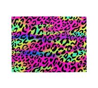Abstract Neon Bright Geometric Pattern,500 Pieces Puzzles for Adults-Wooden Jigsaw Puzzle for Adults Elderly