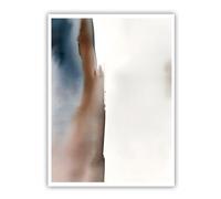 Abstract Neutral Tones Canvas Wall Art Contemporary Minimalist Large Painting Prints Pictures Mural Posters for Bedroom Home Decor 90x110cm Frameless