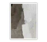 Abstract Neutral Tones Canvas Wall Art Modern Mural Contemporary Artwork Prints Large Gray White Posters Painting for Living Room Decor 90x110cm Frameless