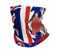 Abstract New Zealand Flag Map04 Print Headband Neck Gaiter Head Wrap Headwear