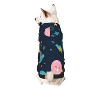 Abstract Night Sky Dog Hoodie â€“ Soft & Breathable Polyester Pet Clothes for Small, Medium, and Large Dogs